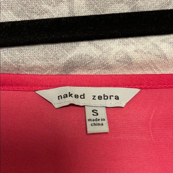 Naked Zebra Flowy Shirt. - Picture 3 of 3